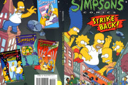 Simpson Comics Strike Back Cover Art