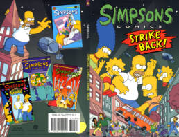 Simpson Comics Strike Back Cover Art